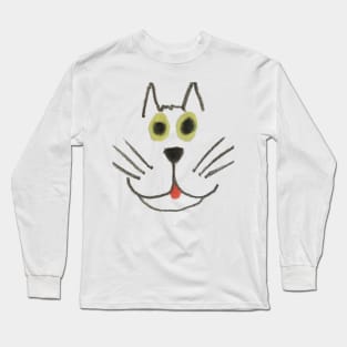 Blep Cat Face Long Sleeve T-Shirt